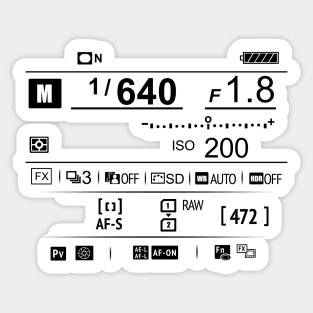 Camera Display Sticker